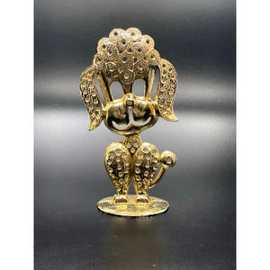 Vintage Gold Poodle Earring Holder